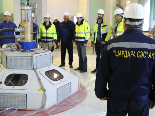 A trial run of hydraulic unit No.4 was successfully performed at Shardarinsk HPP