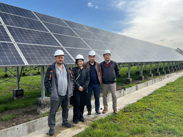 Representatives from “Kazakh-French Enterprise “KATCO” LLP visited a 1 MW SPP and a 5 MW WPP