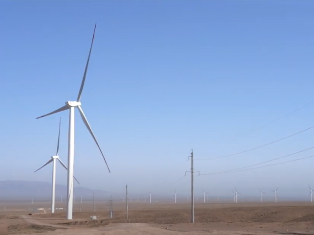 A new wind power plant was put into operation in Kazakhstan