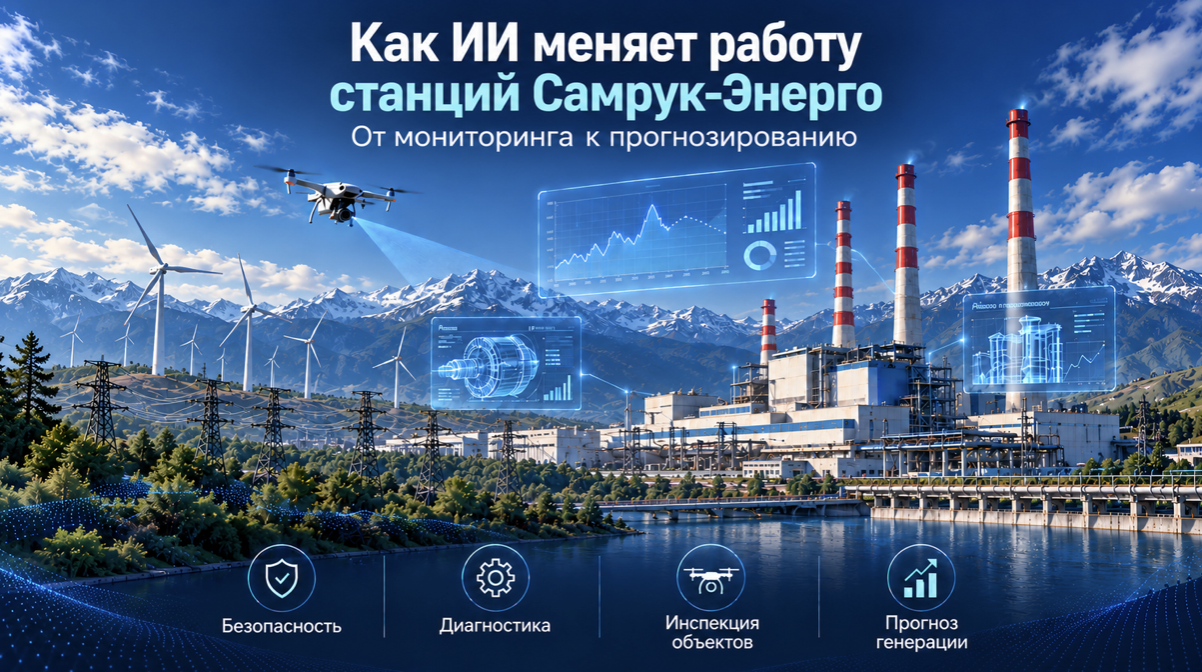От мониторинга к прогнозированию: как ИИ меняет работу станций АО «Самрук-Энерго»